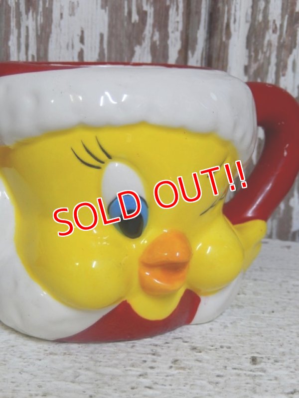 画像2: ct-150101-49 Tweety (Santa) / Applause 1996 Ceramic Face Mug