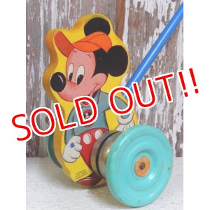 画像: ct-141216-24 Mickey Mouse / The Gong Bell 50's Push Toy