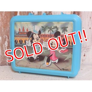 画像: ct-150428-34 Mickey Mouse & Minnie Mouse / Aladdin 90's Plastic Lunchbox