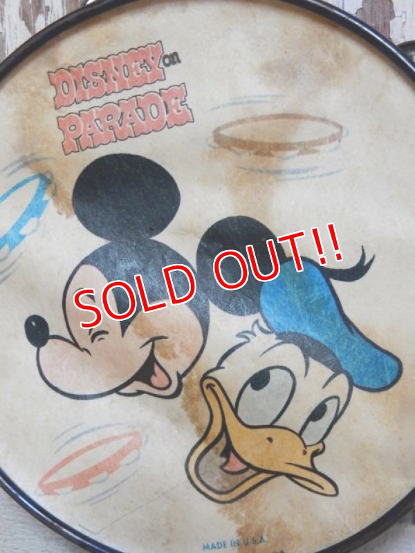 画像2: ct-150519-46 Mickey Mouse & Donald Duck / Vintage Tambourine