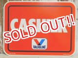 画像: dp-150602-02 Valvoline / 1984 Plastic Sign "CASHIER"