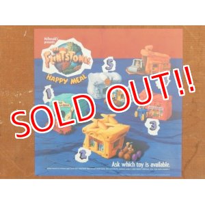 画像: ad-150616-01 McDonlad's / 90's The Flintstones Happy Meal Translite