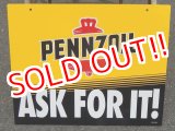 画像: dp-150811-06 Pennzoil / 90's w-side Metal sign