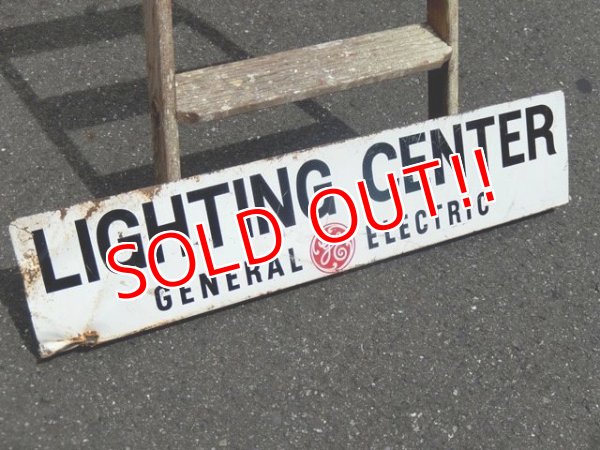 画像1: dp-150811-04 General Electric / 60's Lightning Center w-side sign