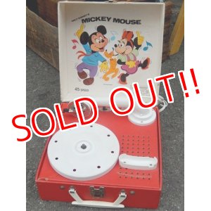 画像: ct-150825-30 Mickey Mouse & Minnie Mouse / 60's-70's Record Player