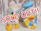 画像: ct-150901-28 Baby Donald Duck & Daisy Duck / 80's-90's Rubber Toy