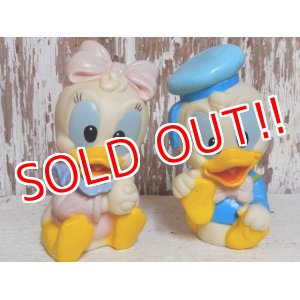 画像: ct-150901-28 Baby Donald Duck & Daisy Duck / 80's-90's Rubber Toy