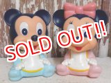 画像: ct-150901-26 Baby Mickey Mouse & Minnie Mouse / 80's-90's Rubber Toy