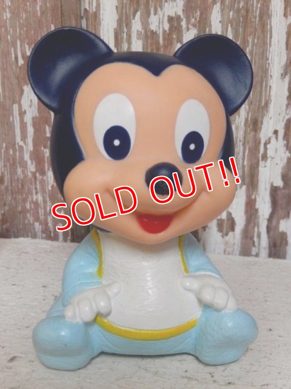 画像2: ct-150901-26 Baby Mickey Mouse & Minnie Mouse / 80's-90's Rubber Toy