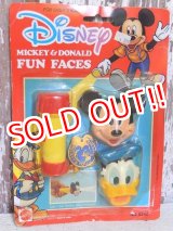 画像: ct-150825-22 Mickey Mouse & Donald Duck / Mattel 80's Fun Faces Flashlight