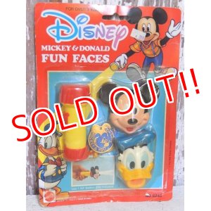 画像: ct-150825-22 Mickey Mouse & Donald Duck / Mattel 80's Fun Faces Flashlight