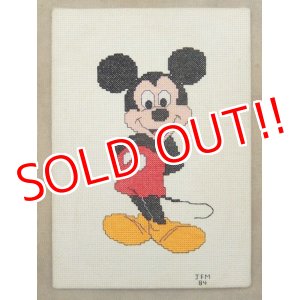 画像: ct-150901-52 Mickey Mouse / 80's Cross Stitch