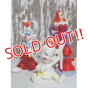 画像: ct-151001-04 Roger Rabbit,Jessica Rabbit & Baby Herman / 90's Ceramic Figure Set