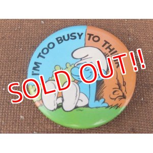 画像: ct-151005-11 Smurf / 80's Pinback "I'm too busy to think"