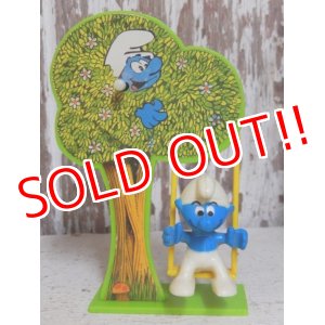 画像: ct-151027-17 Smurf / Galoob 80's Wind up "Swing Seat"