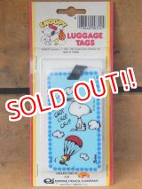 画像: ct-151104-19 Snoopy / AVIVA 70's Luggage Tags "Chop Chop Chop Chop"