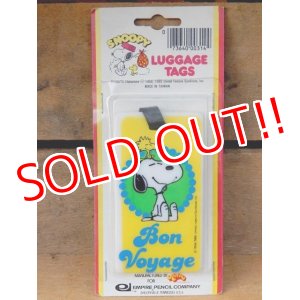 画像: ct-151104-21 Snoopy / AVIVA 70's Luggage Tags "Bon Voyage"