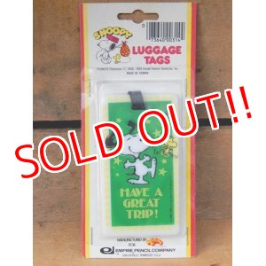 画像: ct-151104-20 Snoopy / AVIVA 70's Luggage Tags "Have a Great Trip"