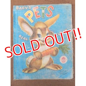 画像: ct-151104-12 Vintage Cloth Book "BABY'S PETS"