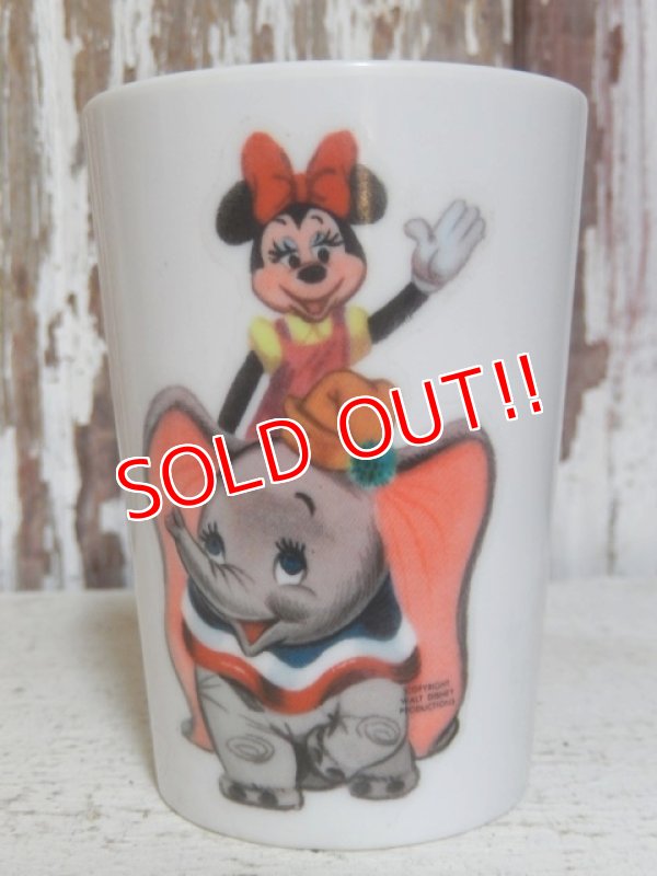 画像1: ct-151014-10 Minnie Mouse & Dumbo / Vintage Plastic Cup