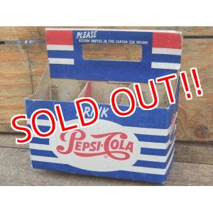 画像: dp-151224-04 Pepsi Cola / Vintage Paper Bottle Carrier