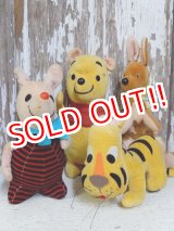 画像: ct-160106-11 Winnie the Pooh / 60's Plush Doll Set