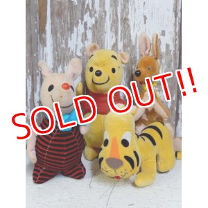 画像: ct-160106-11 Winnie the Pooh / 60's Plush Doll Set