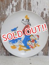 画像: ct-151213-17 Donald Duck,Goofy and Donald's Nephews / 70's Plastic Plate