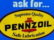 画像2: dp-160302-17 Pennzoil / 70's W-side Metal Sign