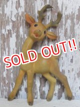 画像: ct-160309-25 Rempel / 1950's Flagtail Reindeer Rubber Doll