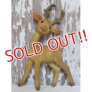 画像: ct-160309-25 Rempel / 1950's Flagtail Reindeer Rubber Doll