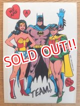 画像: ct-160512-01 Batman,Robin and Wonder Woman / 80's Greeting Card