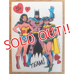 画像: ct-160512-01 Batman,Robin and Wonder Woman / 80's Greeting Card