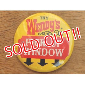 画像: ct-160601-08  Wendy's / Vintage Pinback