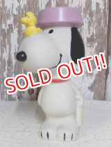 画像: ct-160601-23 Snoopy / 80's Vinyl Squeak Toy "Snoopy & Woodstock"