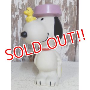 画像: ct-160601-23 Snoopy / 80's Vinyl Squeak Toy "Snoopy & Woodstock"