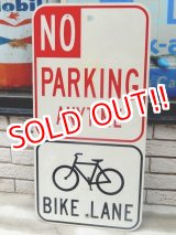 画像: dp-160608-11 No Parking Bike Lane Road Sign