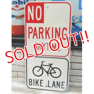 画像: dp-160608-11 No Parking Bike Lane Road Sign