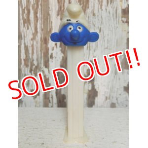 画像: pz-130917-04 Smurf / 80's PEZ Dispenser "Thin feet White Stem"