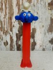 画像1: pz-130917-04 Smurf / 80's PEZ Dispenser "Thin feet Red Stem"