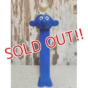 画像: pz-130917-04 Smurf / 80's PEZ Dispenser "Thin feet Blue Stem"