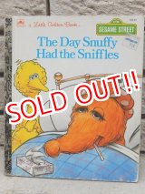 画像: bk-160615-01 Sesame Street The Day Snuffy Had the Sniffles / 80's Little Golden Book