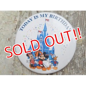 画像: ct-160615-23 Disneyland / Today is My Birthday Pinback