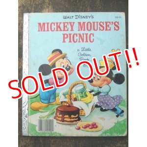 画像: bk-160615-19 Mickey Mouse's Picnic / 80's Little Golden Book