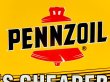 画像2: dp-160823-11 Pennzoil / 90's W-side Plastic Sign