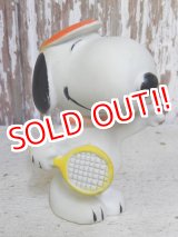 画像: ct-161110-10 Snoopy / 70's-80's Vinyl Squeak Toy "Tennis"