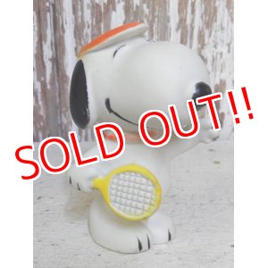 画像: ct-161110-10 Snoopy / 70's-80's Vinyl Squeak Toy "Tennis"