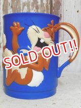 画像: ct-140520-01 Nestlé / Quik Bunny 80's Plastic Mug (Blue)