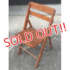 画像: dp-170111-22 Vintage Wood Folding Chair