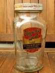 画像1: dp-170422-29 Brown's Best / Vintage Strawberry Preserves Glass Jar